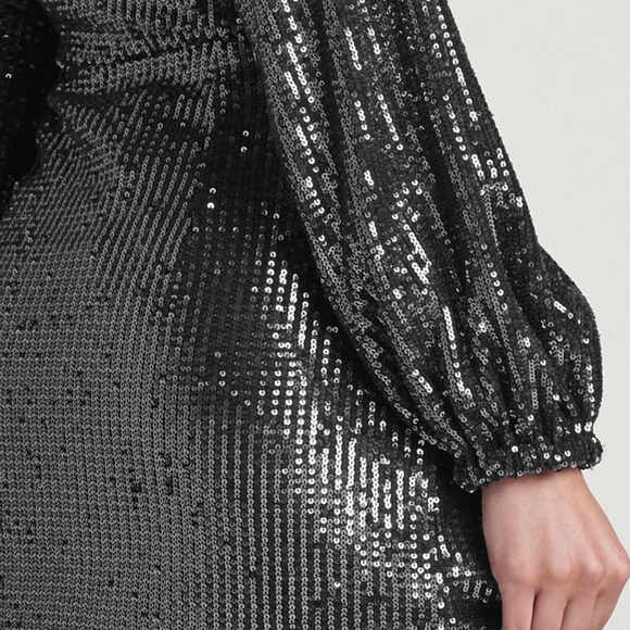 Gunmetal Sequin Maxi Top w/ wide leg Ponte pants! - Picture 4 of 4